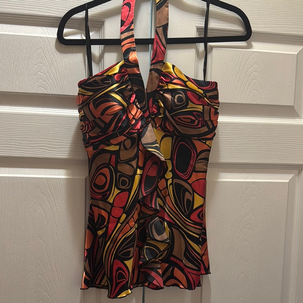 Multicolor Halter Top